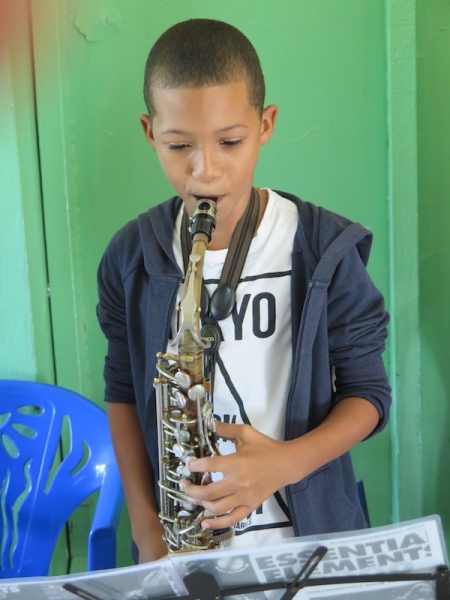 Saxofonist in Los Frailes