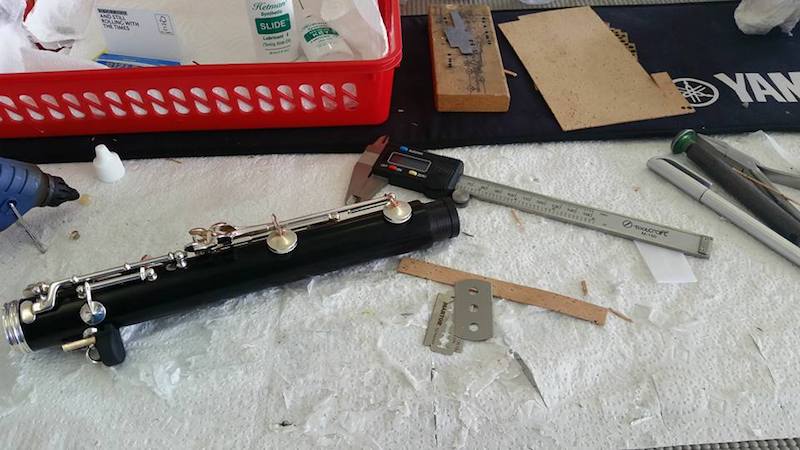 Klarinette in Reparatur