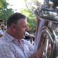 Ueli Nussbaumer an der Tuba